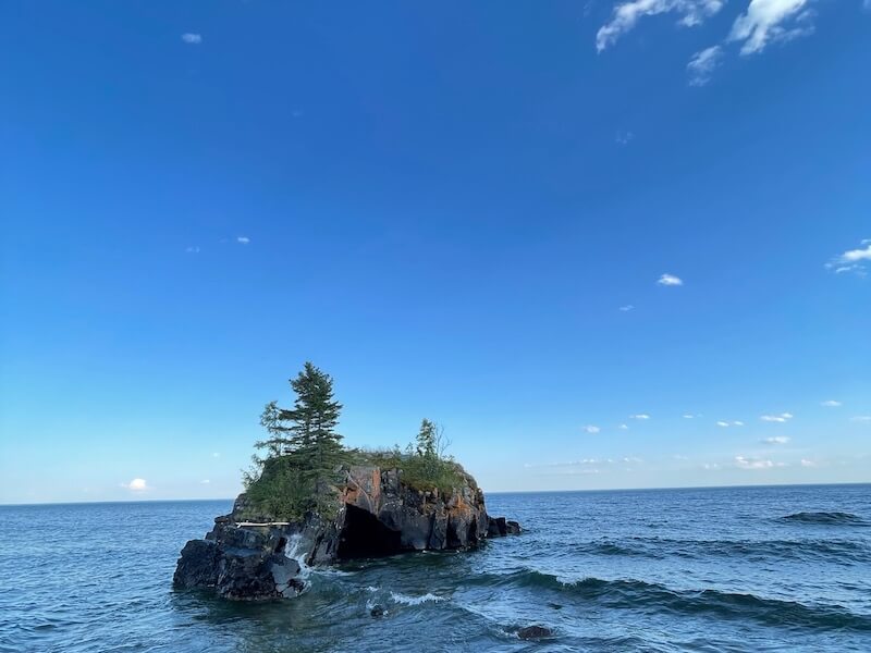 Photo of a hollow rock