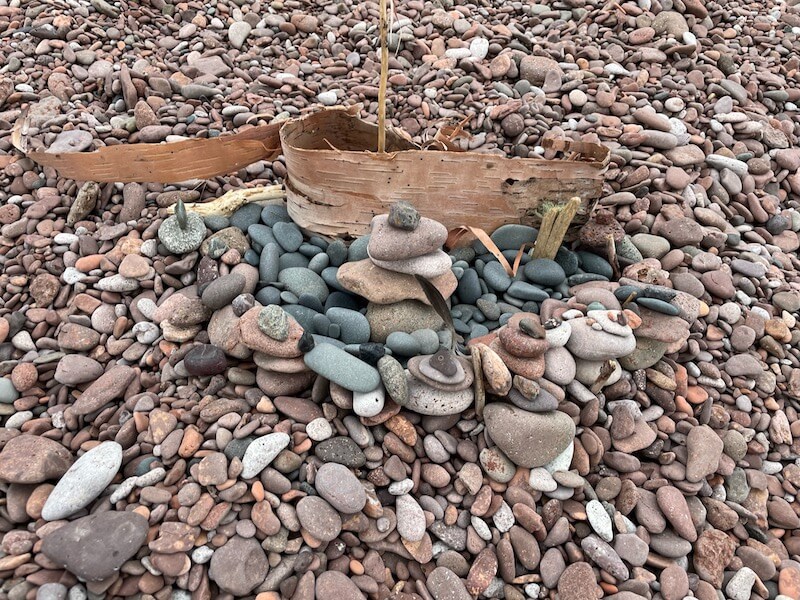 Photo of rocks artifully displayed